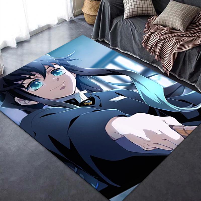 2025 New Muichiro Tokito Carpet Rug for Living Room Bedroom Home Sofa Decoration,Kids play Non-slip Floor Mat 93