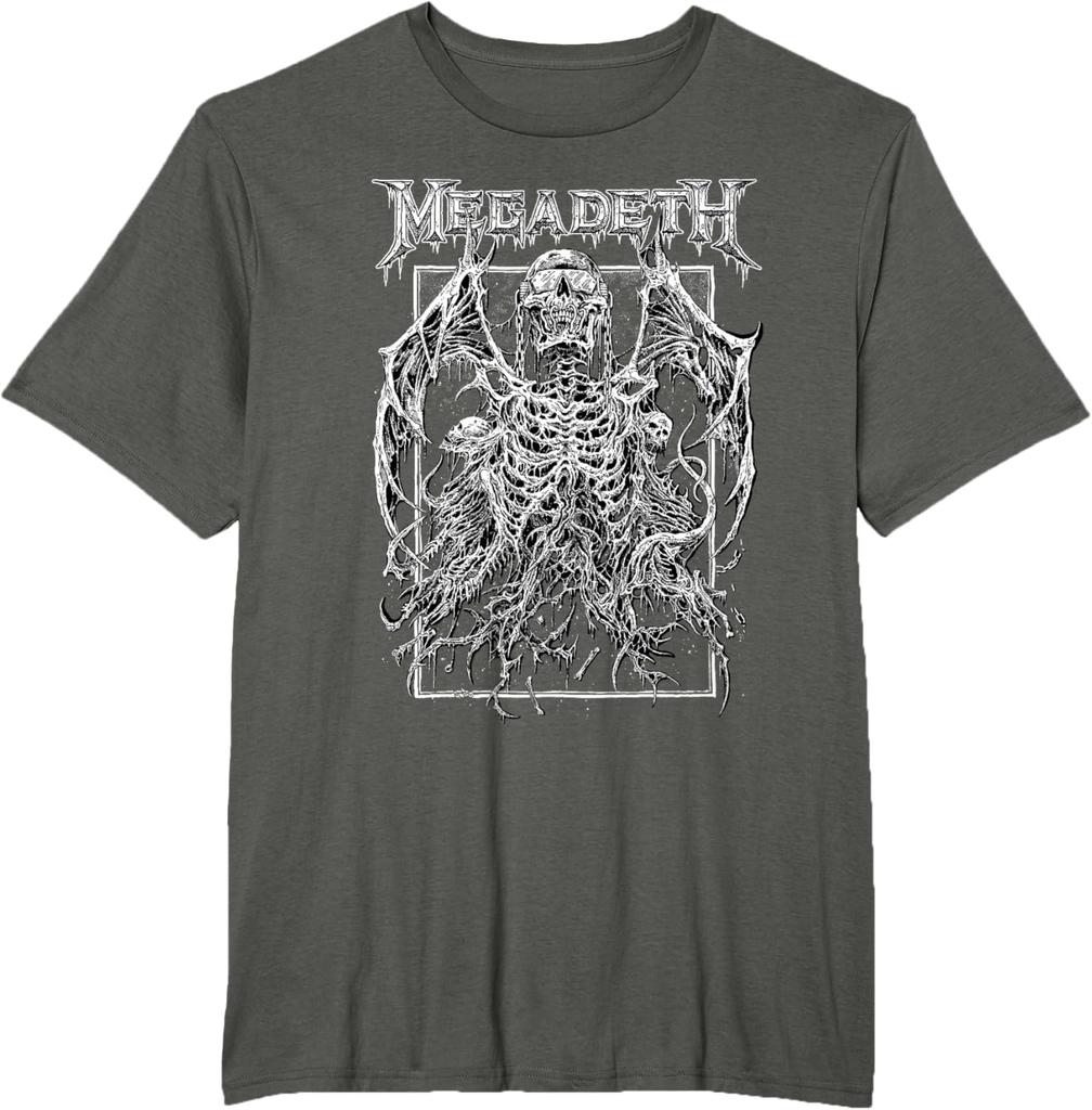 Megadeth Vintage Generál Vic Tričko Krátký rukáv Klasický horký produkt Y2k Prémiový Luxusní vysoká kvalita Unisex Oversized měkký
