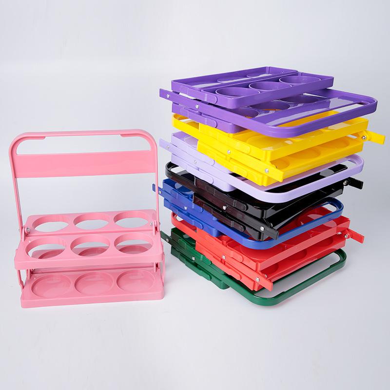Lightweight Folding Plastic Beer Caddy with Trademark Logo