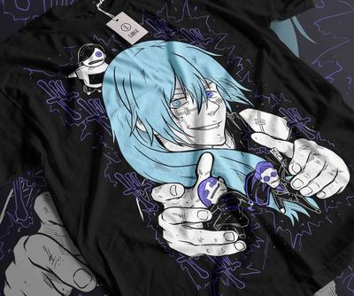 Mahito T-Shirt Jujutsu Kaisen Gojo Girl Anime Horror Manga Black Shirt All Size