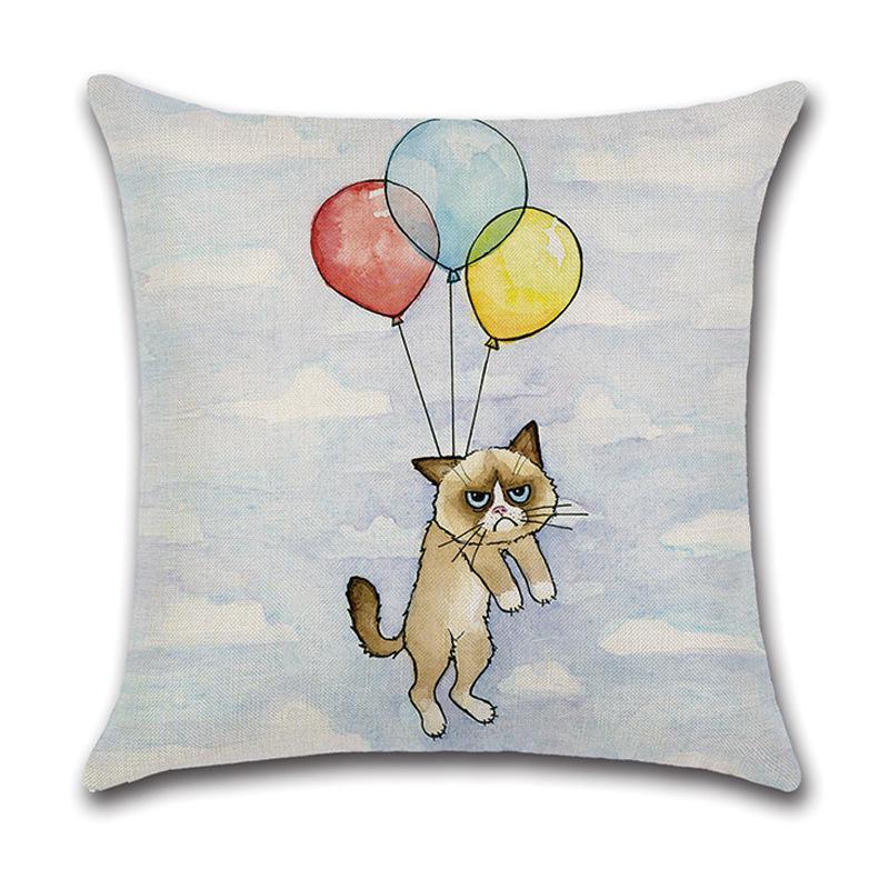 

Эксклюзивная льняная наволочка с мультяшным животным: Панда, Слон, Лиса 45x45 cm