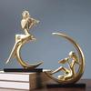 Moon Girl Figure Ballet Dancer Statue Living Room TV Cabinet Decoration Ornaments Birthday Gifts Artware Home Decor Figurines