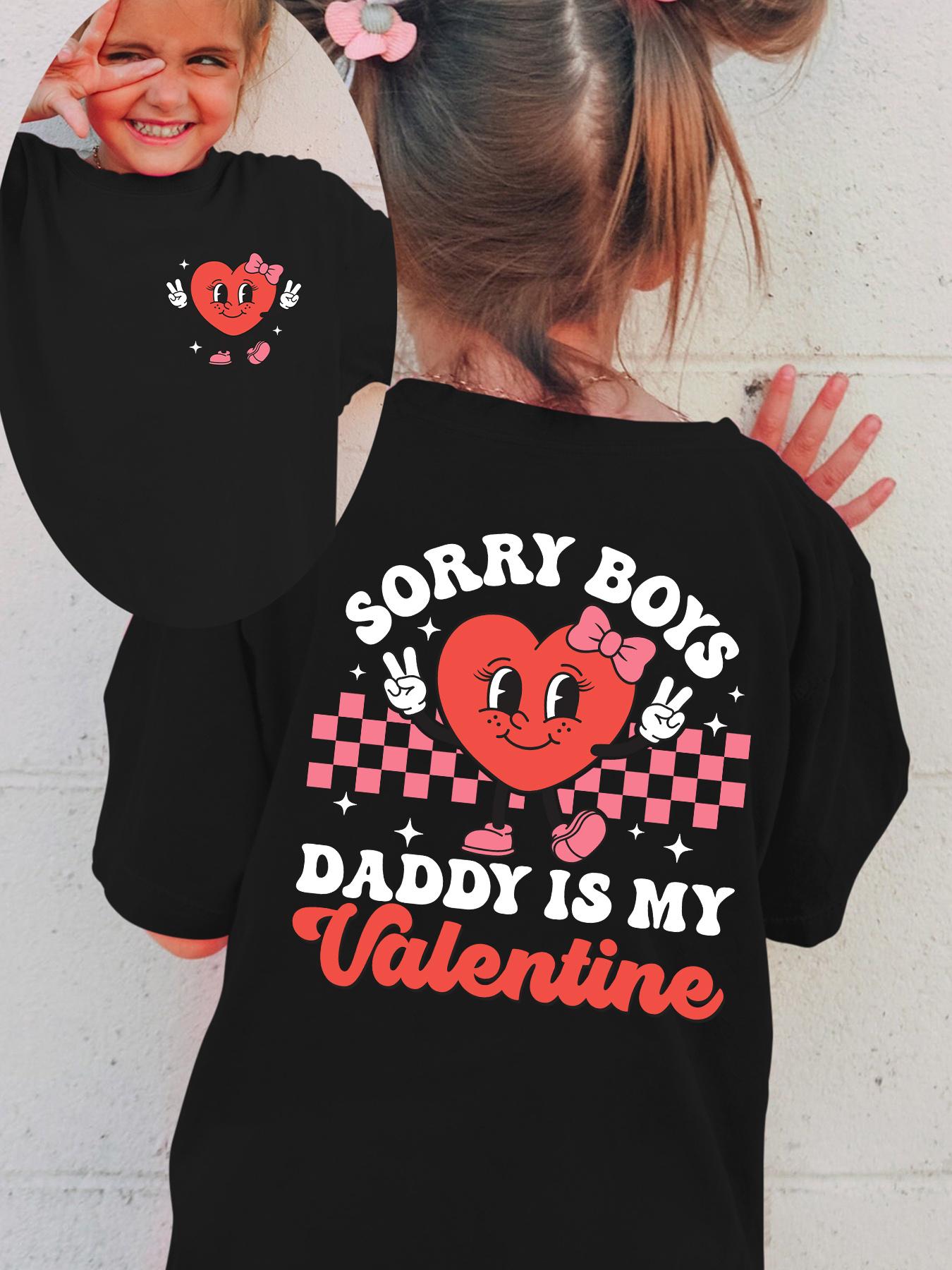 

Summer fashion girls short-sleeved T-shirt with cartoon pattern double-sided printing casual versatile top 100