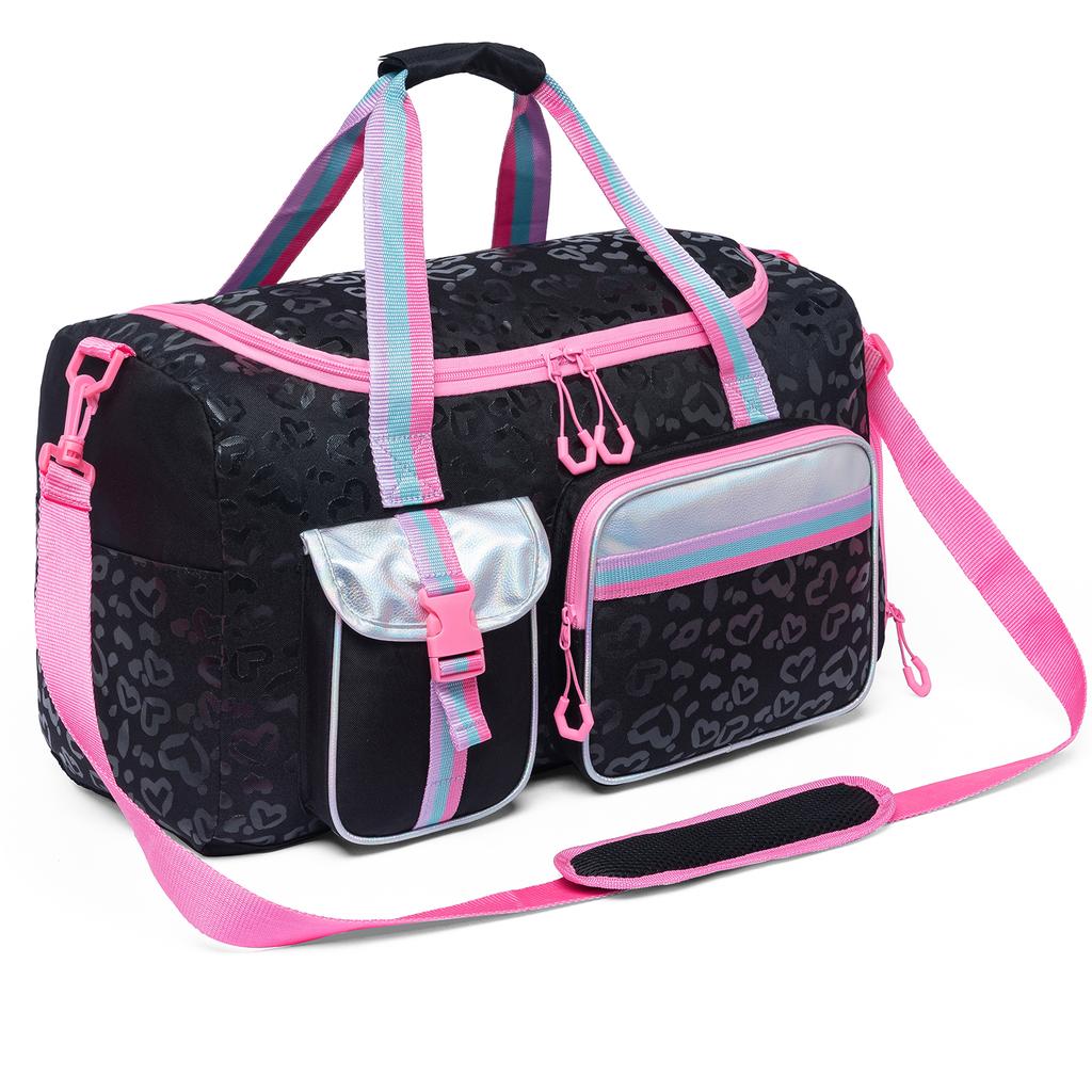 Kinder Reisetasche Mädchen Damen Reisetasche Geschenke Übernachtungstasche für Mädchen Damen Tragetasche Übernachtungstaschen für Mädchen Fitnessstudio Tanztaschen mit Schuh