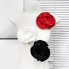 15cm 3D Silk Flower Appliques Flower Brooch Sewing Patches for Formal Dresses
