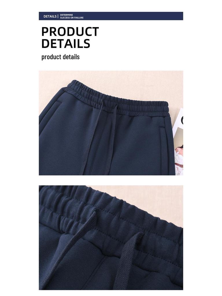 GAGN Women's Plus Size Winter Fleece-Lined High Waist Sweatpants with Zipper Pockets and Extra Long Fit.