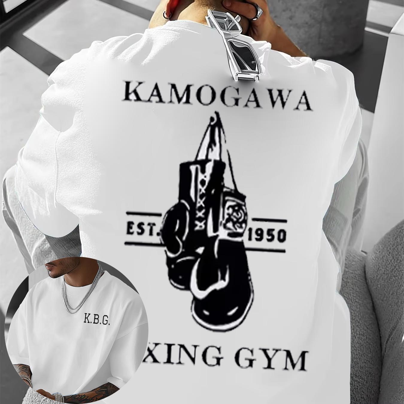 

Классическое Аниме Hajime No Ippo Боксерский Зал Камогава 100% Хлопок После Футболка Мужчины Женщины Макуноучи Такамура Одежда КГБ Уличная Одежда 4XL