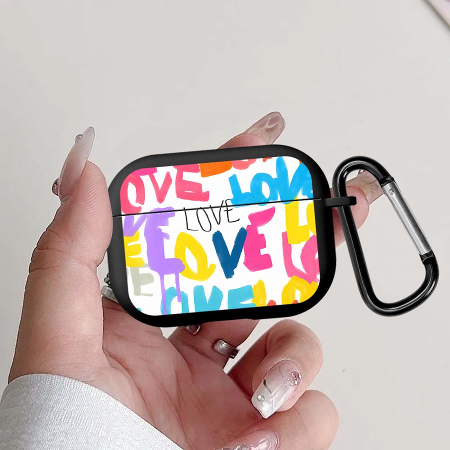 

Colorful Graffiti Text Art Earphone Cases Cover Case For Airpods Pro2 3 Pro3 Pro 2 1 4 Airpods 2