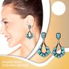2X Alloy Earring Fashion Jewelry Ear Stud Pearl Attractive Long-lasting Sweet Gift Anniversary Dating Prop Compact Size