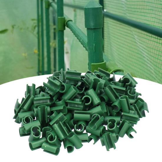 100Pcs Gardening Fixed Cross Clip Plastic Plant Buckle Clamp Clip for Agriculture Garden