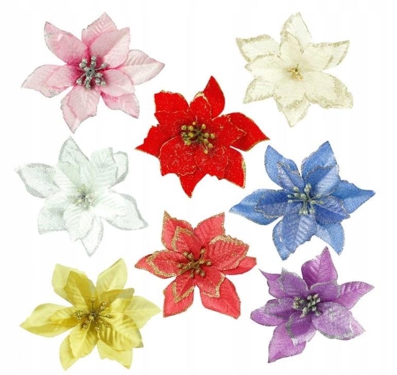 Christmas Star Flowers 6 Pcs [Se-Gb15]