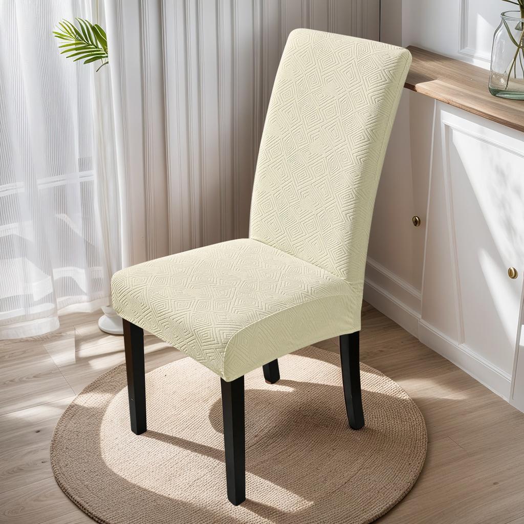 Integrated Chair Cover Thickened Jacquard Restaurant Dining Chair Cover Household Waterproof Elastic Chair Cover