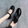 fashion New Spring Summer Fashion Women Shoes Elegant Shallow Mouth Round Toe Square Heel Casual Comfortable Soft Sole  British Style