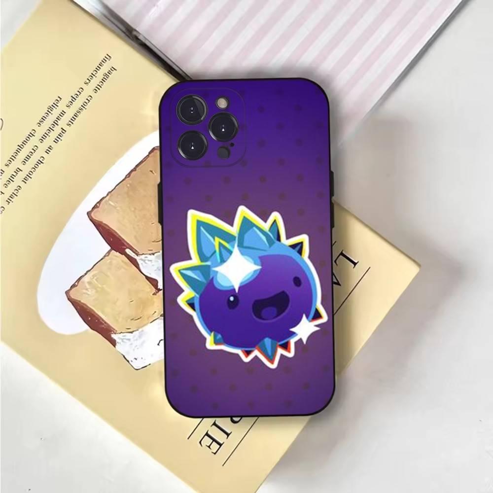 Game S-Slime Rancher Phone Case Phone Case For iPhone 16,15,14,13,12,11,Pro,X,XS,Max,XR,Plus,Mini Soft Black Cover