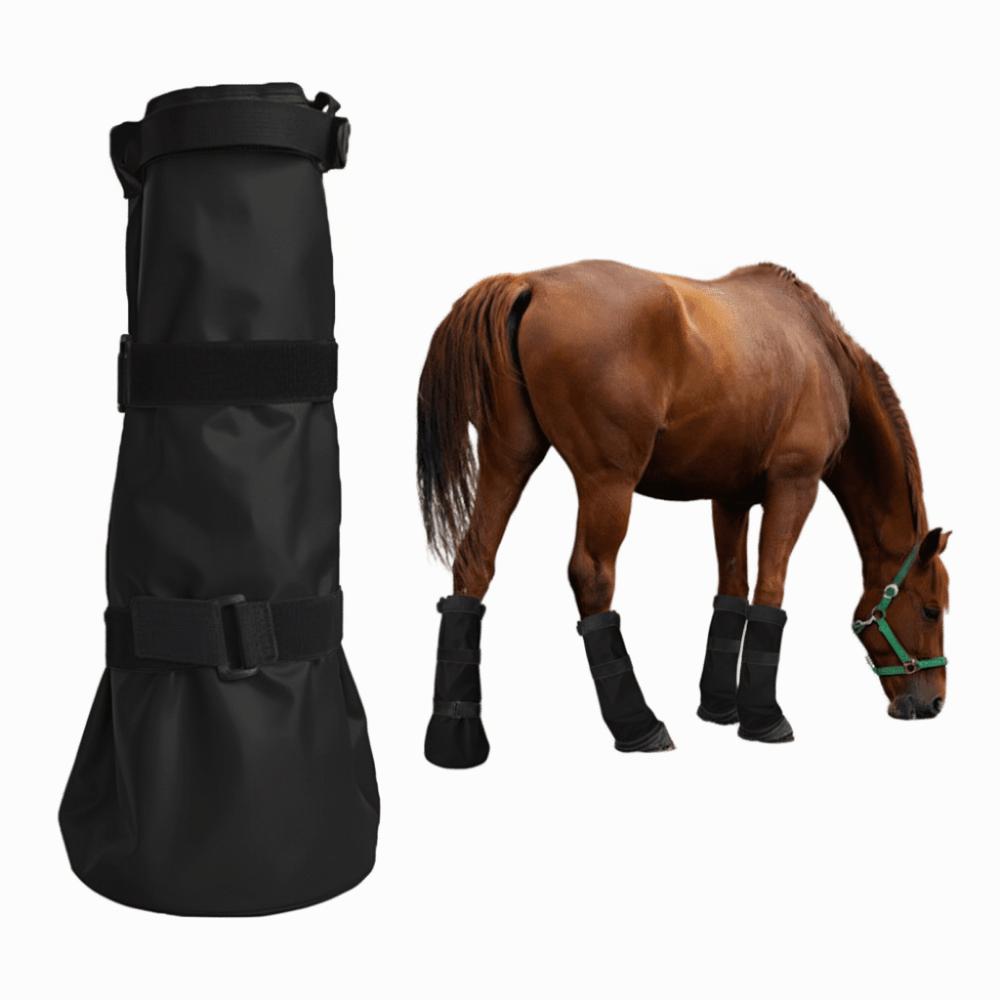 EVA-Polster Hufbade-Stiefel Elastische Bänder Hufbade-Stiefel für Pferde Hufbade-Tasche für Pferde Gemeinsame Hufpflege bei Pferden