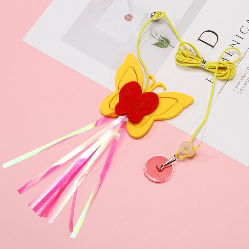 Pisică de pluș Teaser Stick Ușă agățată Joacă interactivă Urmarire Jucării pentru exerciții Articole pentru animale de companie pentru interior