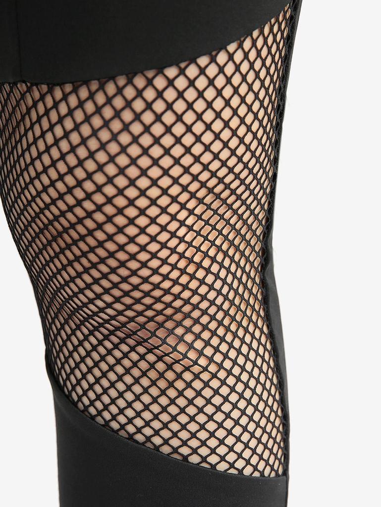 Pantaloni skinny gotici Rosegal, scobiți în patchwork, cu cataramă