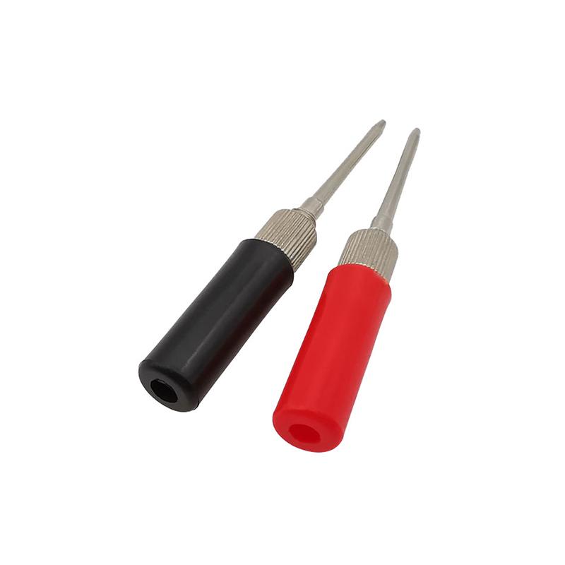 2Mm Spring Electrical Test Probe Tip Hook Wire Connector Solder-Free Test Leads Pin For Digital Multimeter Multi Meter