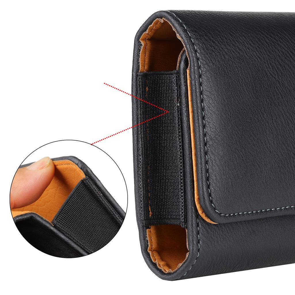 Leather Universal Phone Case Phone Pouch for iPhone Samsung Huawei Xiaomi Redmi Flip Waist Bags Belt Clip Cover Phone Bag