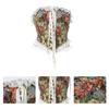 Vintage Floral Corset Vest Push Up Crop Tops Bustier Corset Top Lace Up Corset Top Strapless Bodice Corset Top