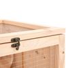 Vidaxl Hamster Cage, 81X40X60 Cm, Solid Fir Wood