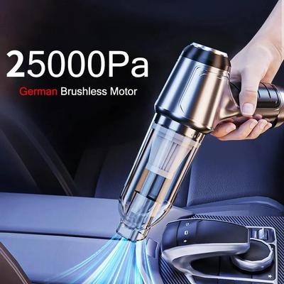 2024 Yeni Fırçasız Kablosuz Araba Elektrikli Süpürge Alman Orijinal Fırçasız Motor Güçlü El Ev Araba Çift amaçlı Mini Elektrikli Süpürge