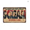 Scream Dead Horror Film Metal Tin Sign Posters Movies American Wall Art Metal Plates Man Cave Pub Bar Sign Metal Decor Plaques