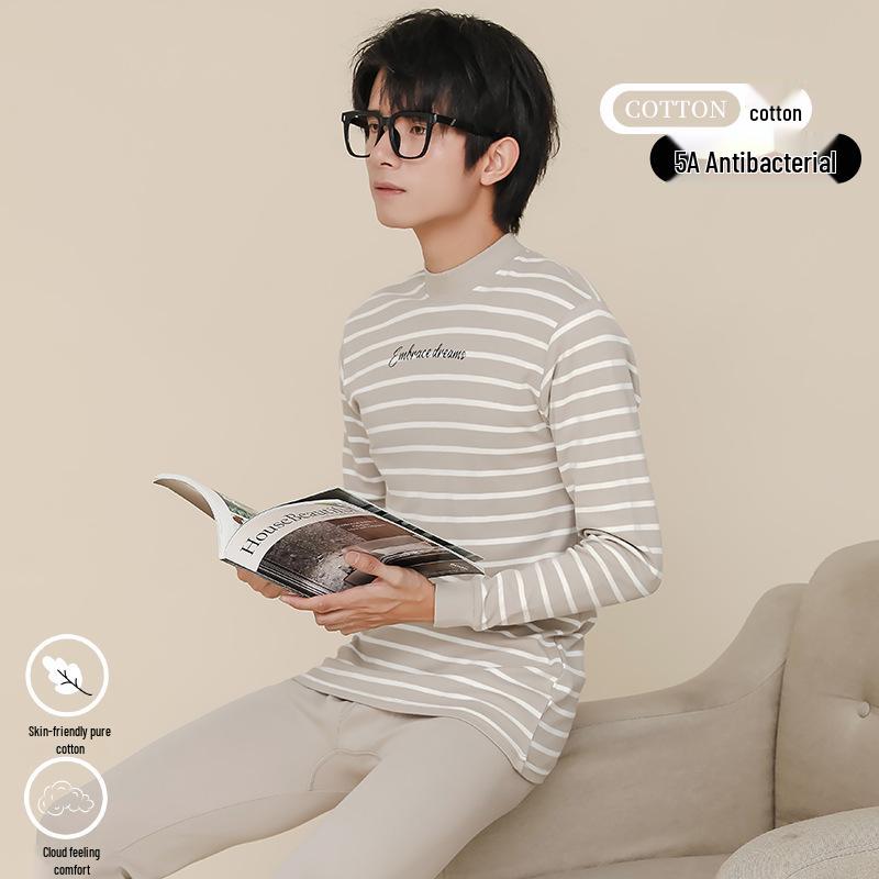 Big Kid Pure Cotton Autumn Underwear Set for Boys - Warm Sweater for Teen Students