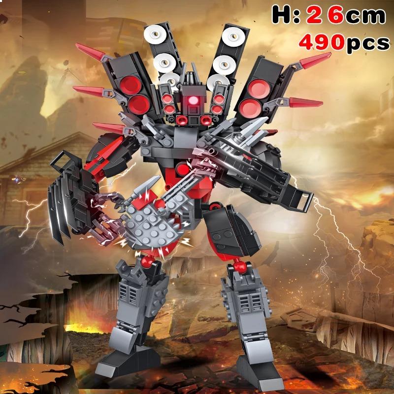 2025 Nuovo Gioco Horror con Blocchi da Costruzione Skibidi Speakerman Camara Bambola Cartone Animato Toilet Titan TV Man Capi Modello Regalo di Compleanno per Bambini