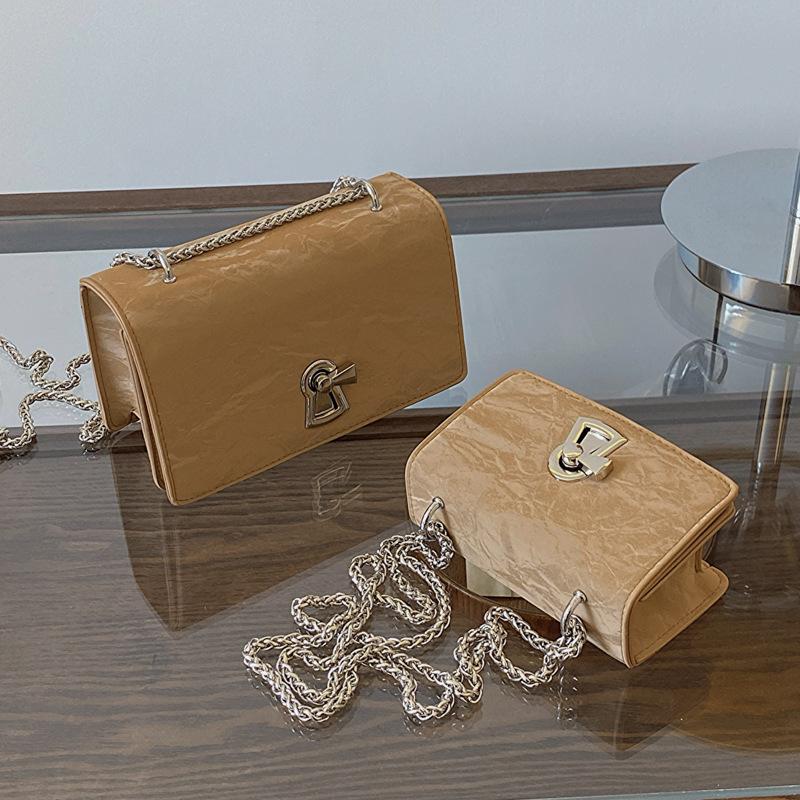 

Summer niche single shoulder small bag women s 2024 new versatile ins small square bag fashionable mini chain messenger bag Small хакі