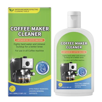 Kahve Makinesi Temizleyici 100ml Espresso Kahve Makinesi Temizleyici Kahve Makinesi Sıvı Temizleyici Kireç Çözücü İçecek Leke Çıkarıcı