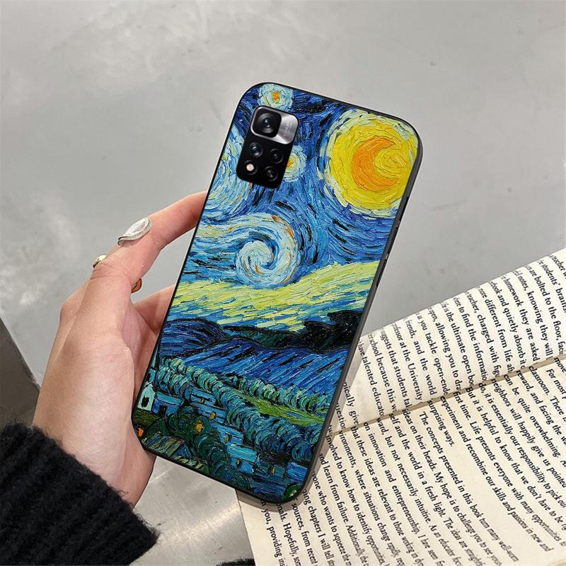 Van Gogh Sternennacht Handyhülle für Xiaomi Redmi note 13 12 11 10 Pro 12S 11S 10S Redmi 10 13C 9C Funda