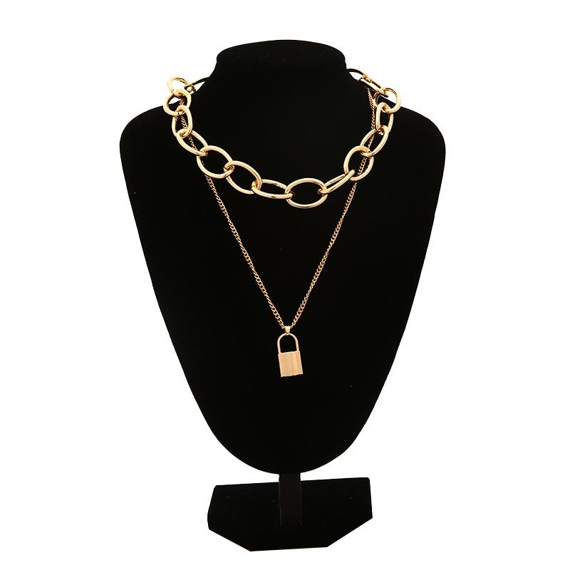 Chain On The Neck Thick Massive Chunky Choker Grunge Girl Chokers Goth Jewelry Kpop Aesthetic Decorations For Women Accessories
