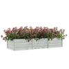 VidaXL Raised Garden Bed Planter Flower Box Plant Pot Planting Bed Balcony Outdoor 240x80x45 Cm Steel 316888