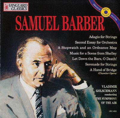 CD SAMUEL BARBER - Music Of Samuel Barber 08401671 Vanguard Classi 1991 Europe Classical Used