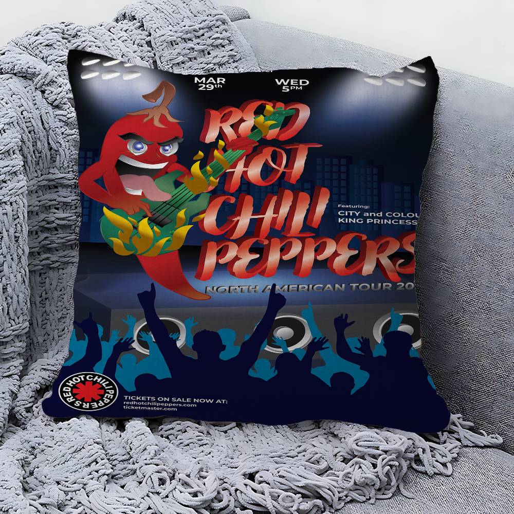 

R-Red H-Hot Chili P-Peppers Cushion Cover Inches Farmhouse Decor Home Throw Pillow Covers for Couch Decorations 30cmx30cm