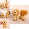 Lion Plush Doll Keyring With Pp Cotton Filling For Bag Decor And Collectors