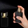 30/50 ml bottiglia di profumo nera brillante bottiglia vuota di vetro bottiglia di trucco portatile di alta qualità spray acqua nebulizzata