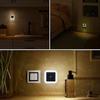 Wireless LED Night Light Compact EU Plug-type Lighting Control Sensor Suitable Children's Rooms Bedrooms Corridors Passageways