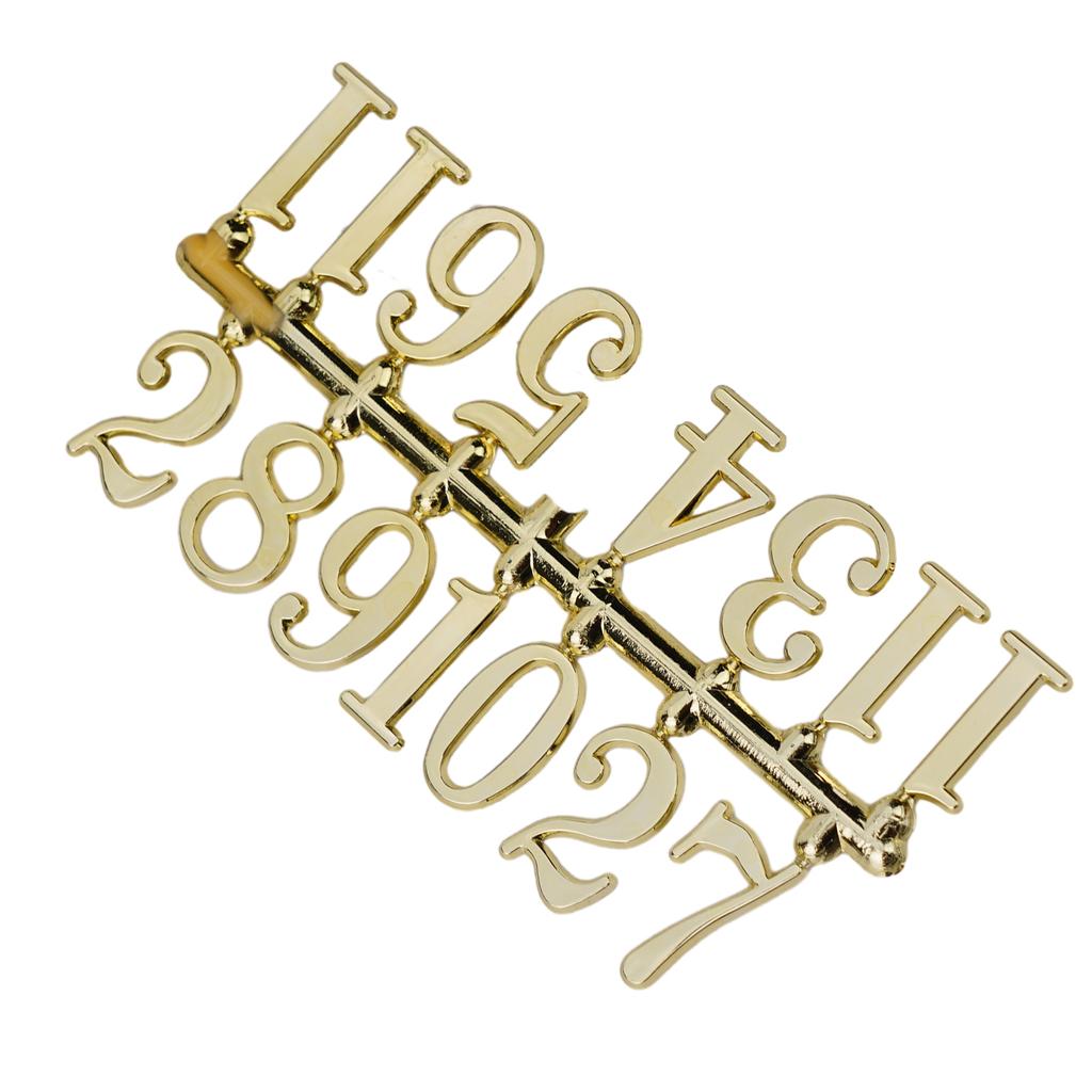 Clock Numerals Parts Gold Quartz Needle Roman Numerals