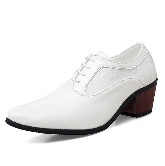 Men All Season Heels High Heel Pointed Toe Leather Fashion Comfortable Wear For Daily Use Durable Material With Good Quality