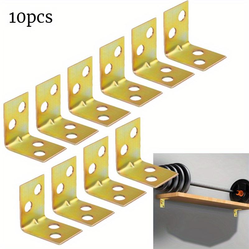 

10 шт. Пластины из нержавеющей стали для крепления дерева, соединители, крепежные кронштейны, угловые кронштейны, плоские угловые соединительные пластины, металлический ремонт