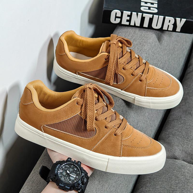 Spring and autumn new niche low-top breathable casual board shoes couple bread shoes