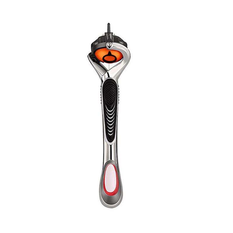 Five-Layer Manual Beard Razor with Replaceable Blades for Men