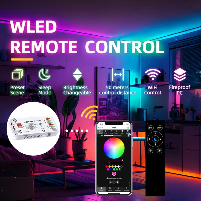Small Home LED Controllers Auto Rhythm 100 Lighting Type Assistants Mobile Control for Automation