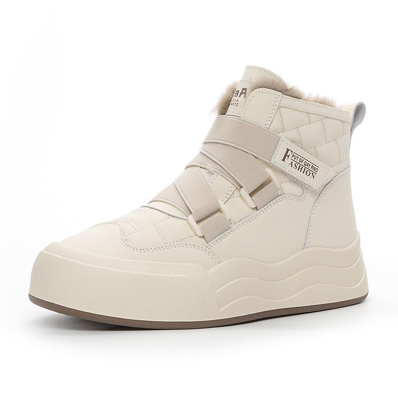 Warm snow boots women's winter new thick velvet gram high-top versatile wool cotton shoes