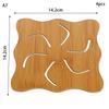 Hollow Out Wooden Coaster Kitchen Tableware Insulation Mats Thickened Anti Scalding Meal Anti Slip Pan Bowl Plate Pad