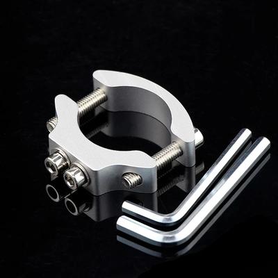 Motocyklové elektrokolo Přední světlomet Držák reflektoru Pevná svorka Držák Držák Hliník Stříbrný Příslušenství pro motocykly