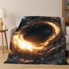 Univers Milchstraße Weltraum Sterne Galaxie Erde Flanelldecke Weiche Warme Überwurfdecke für Schlafzimmer Wohnzimmer Bett Reise Camping