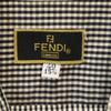 Fendi Check Pattern Long Sleeve Button Down Shirt 40 Black Men's Used